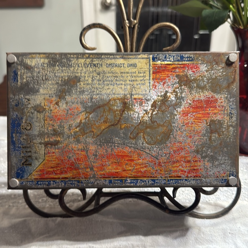 Humo All Quality Cigar Box with Blue and Orange Design - Picture 9 of 9
